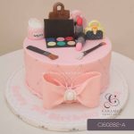 Make Up Themed Cake