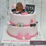 Make Up Themed Cake
