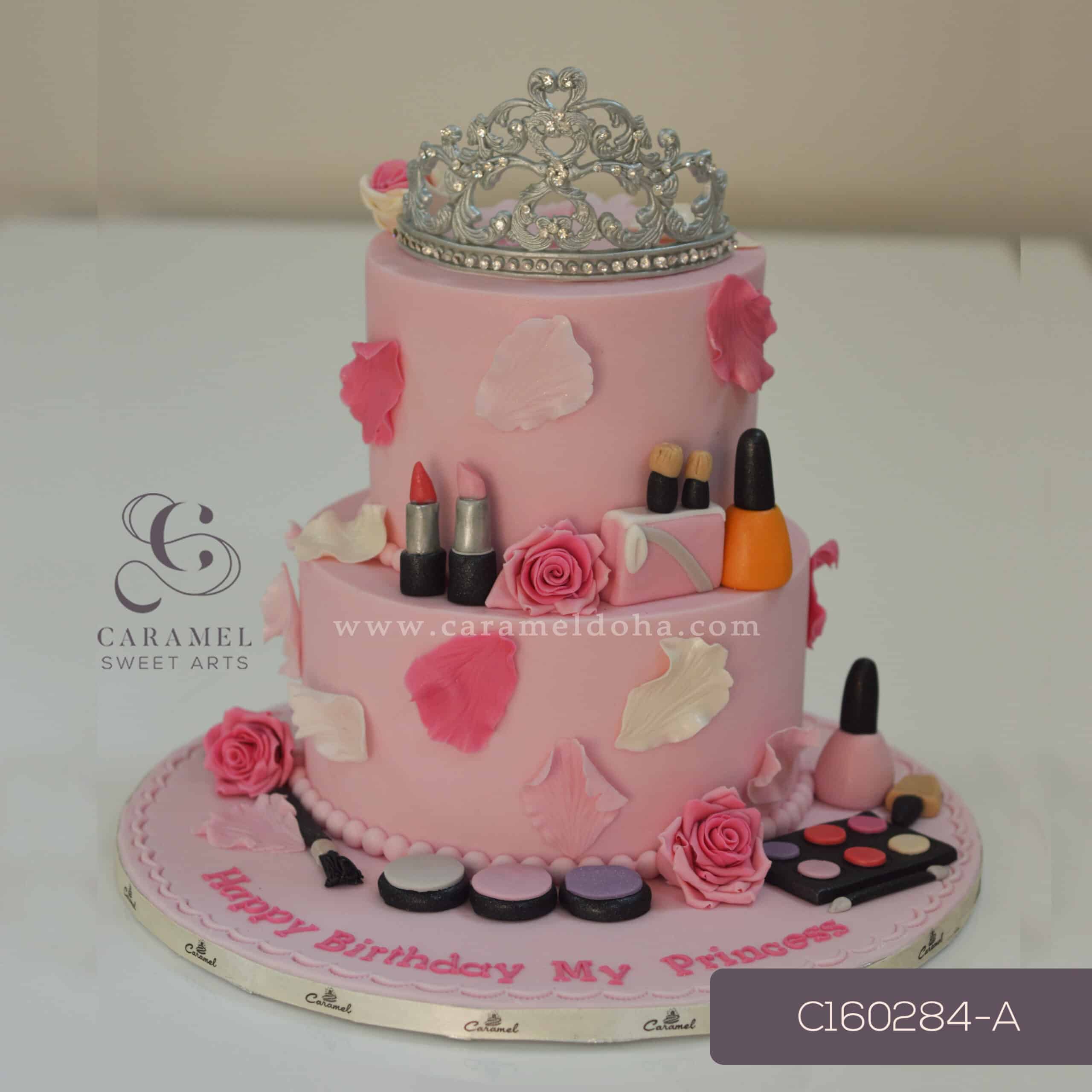 c160284-a-scaled-1.jpg Make Up Themed Cake - Image 1