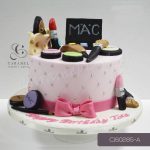 Make Up Themed Cake