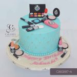 Make Up Themed Cake