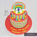 Rainbow  Themed Cake