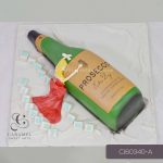 Wine Bottle Themed Cake