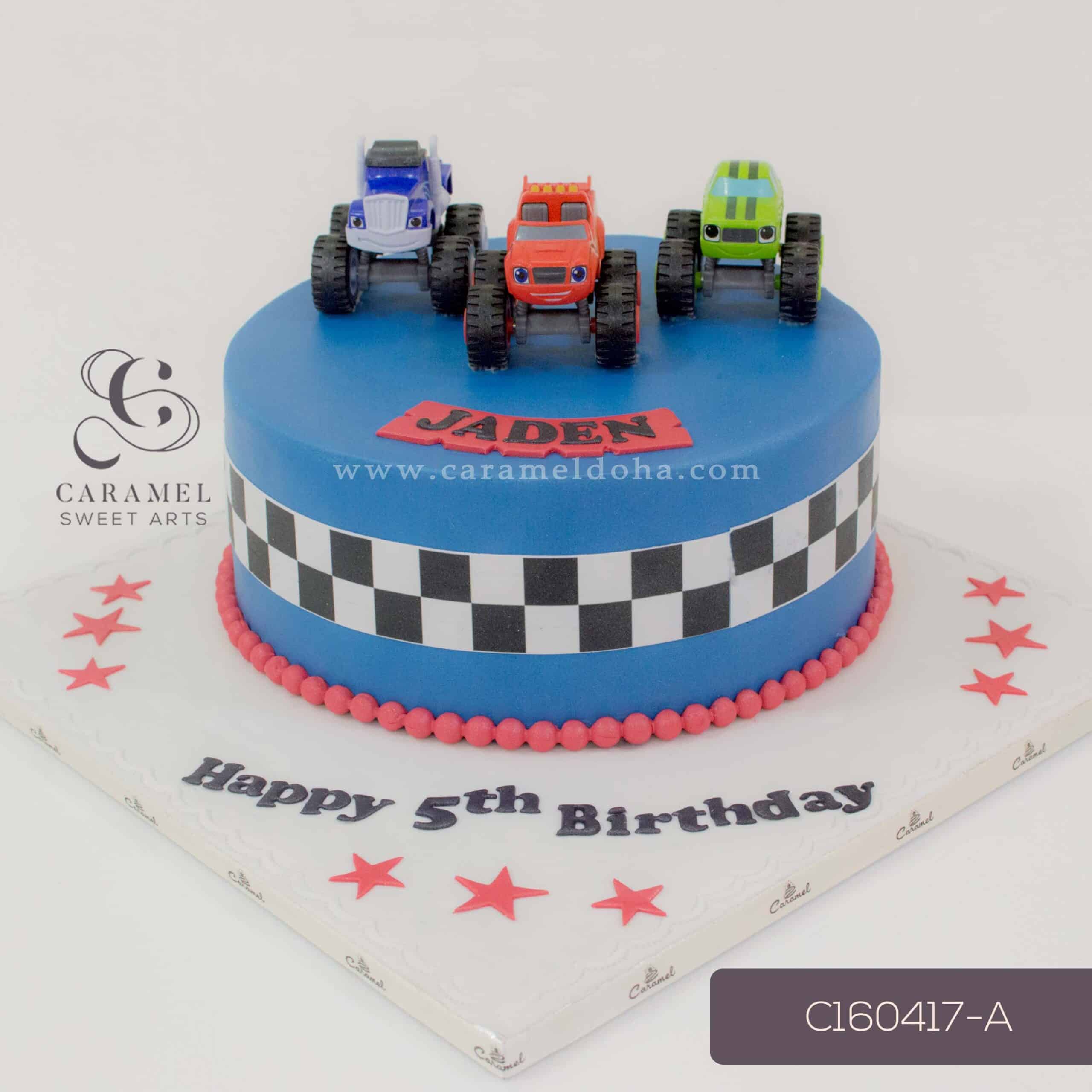 c160417-a_3-scaled-1.jpg Blaze Cars Cake - Image 1