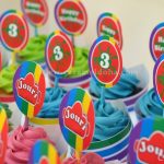 Rainbow Themed Cupcakes