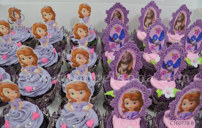 c160778-b.jpg Sofia the First Cupcakes - Image 1