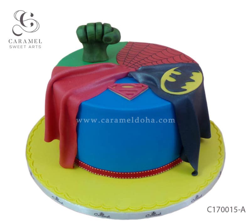 c170015-a.jpg Super Heroes Cake - Image 1