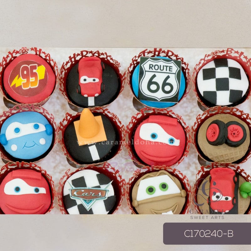 c170240-b.jpg Cars Themed Cupcakes - Image 1