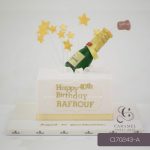 Wine Bottle Themed Cake