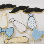 Bow & Mustache Cookies