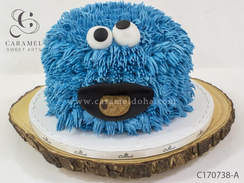 c170738-a.jpg Cookie Monster Smash Cake - Image 1