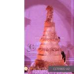 Gold Themed Wedding Cake