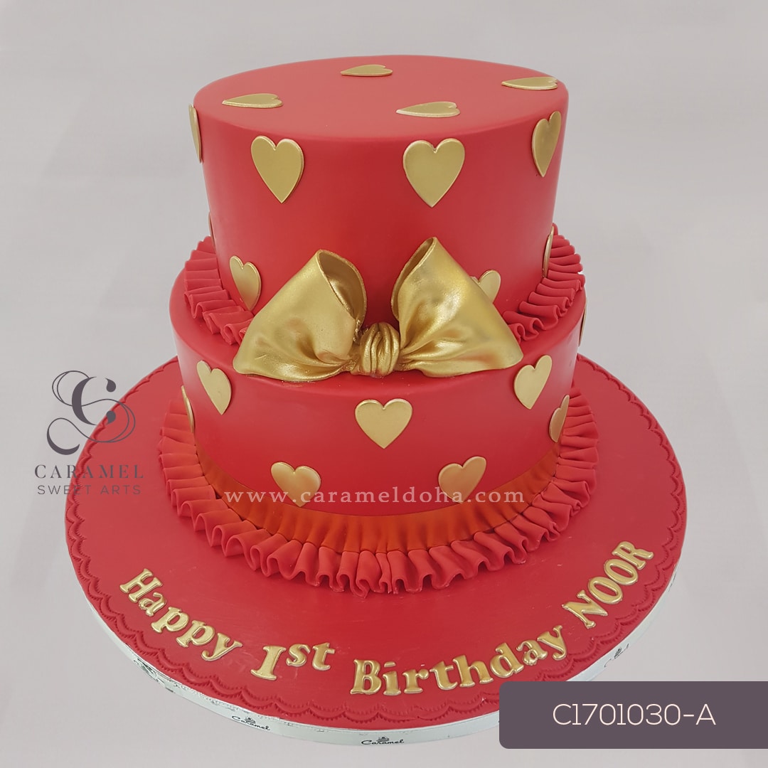 c171030-a.jpg Bow Themed Cake - Image 1