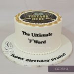 40th Vintage Birthday Cake