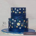 Royal Blue Stars Cake