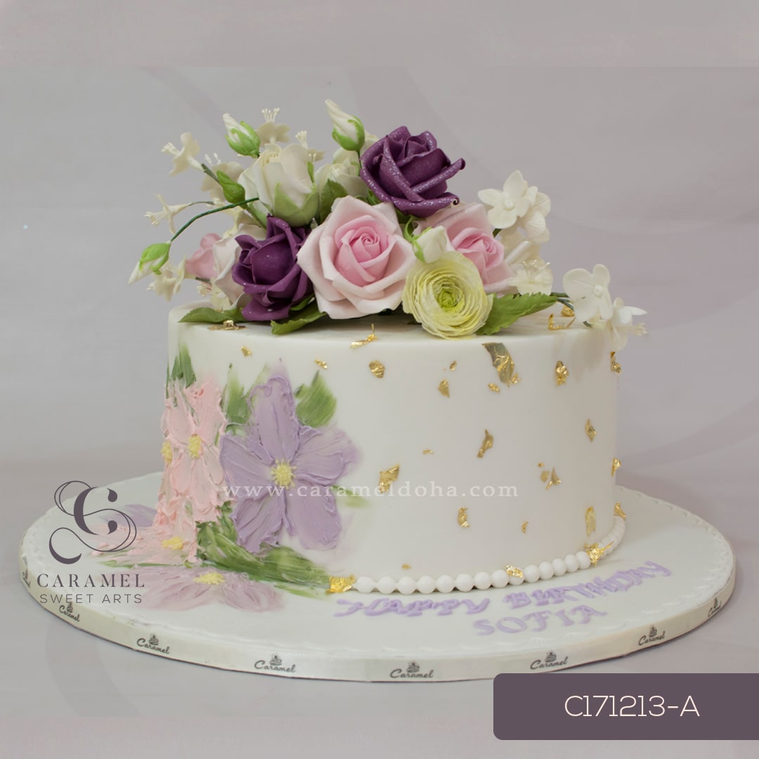 c171213-a.jpg Flower Cake - Image 1