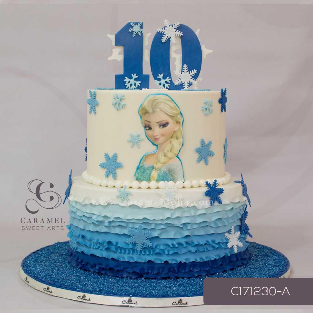 c171230-a.jpg Frozen Themed Cake - Image 1