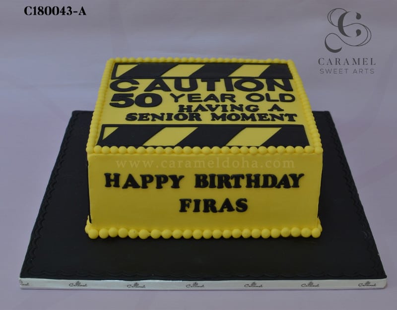 c180043-a.jpg Caution Cake - Image 1