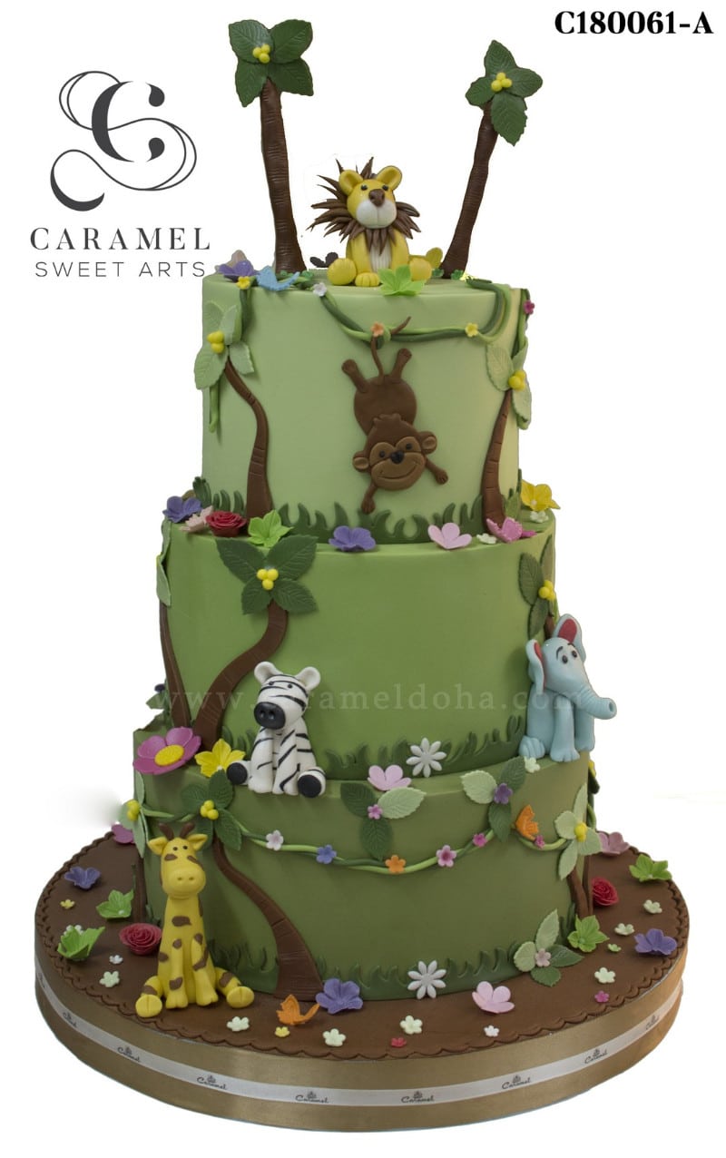 c180061-a.jpg Safari Animals Cake - Image 1