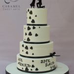 He Asked, She Said Yes Engangement Cake