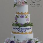 4 Tier Flower Cake