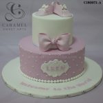Pink Baby Shoe Cake