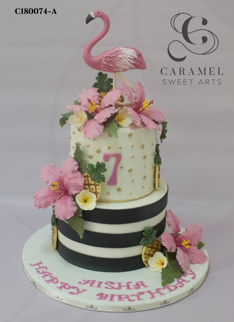 c180074-a.jpg Flamingo Cake - Image 1