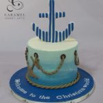 Nautical Themed Christening Cake