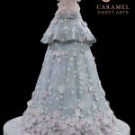 3D Wedding Dress Cake