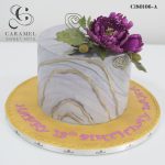 Marbled Flower Cake