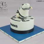 Shark Football Themed Cake