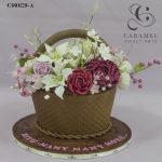 3D Flower Basket Cake