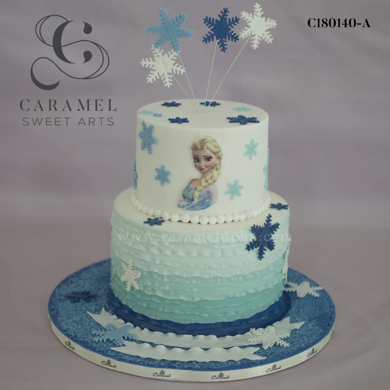 c180140-a.jpg Frozen Themed Cake - Image 1