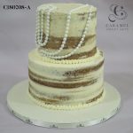Pearls Naked Cake