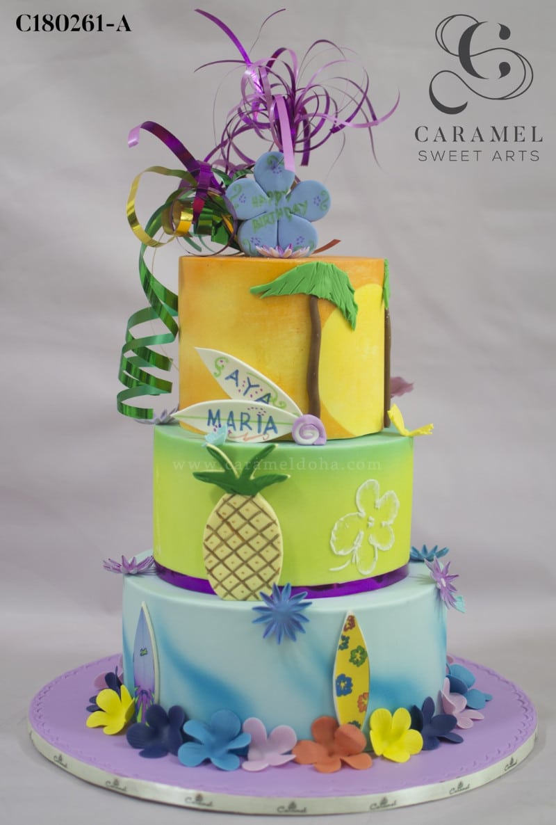 c180261-a.jpg Hawaiaan Themed Cake - Image 1