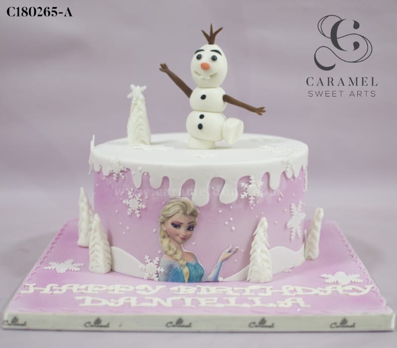 c180265-a.jpg Frozen Themed Cake - Image 1