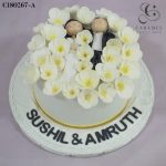 Bride & Groom Wedding Cake