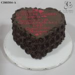Heart Shaped Chocolate Cake