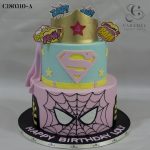 Girl Super Heroes Cake