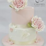 Pink & White Flower Cake