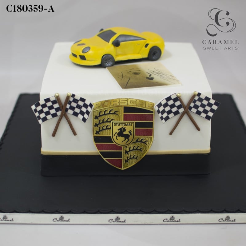 c180359-a.jpg Porsche Themed Cake - Image 1