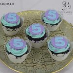Teal & Purple Cupcakes