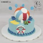 Summer Beach Themed Cake