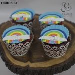 Rainbow Themed Cupcakes