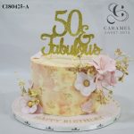 50 & Fabulous Flower Cake