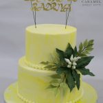 Lemon Themed Graduation Cake