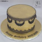 Gold & Black Themed Cake