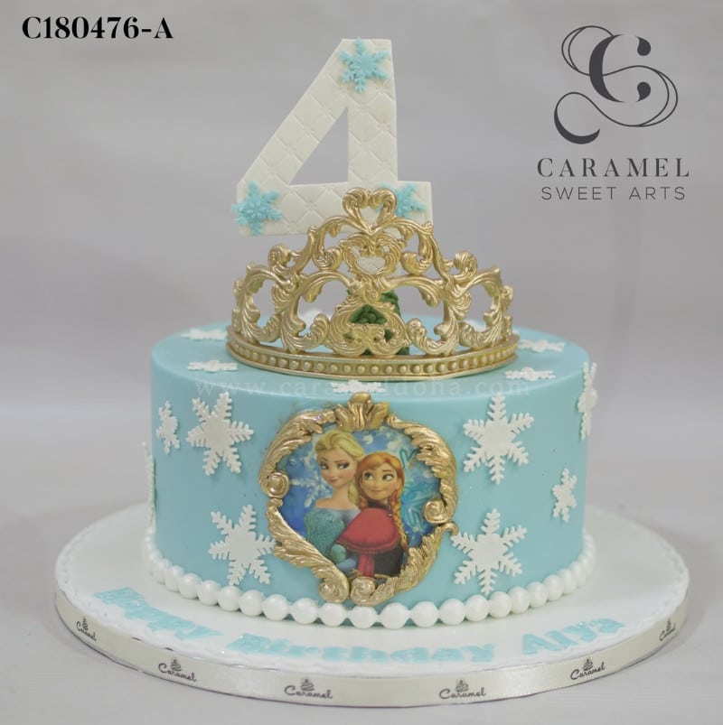 c180476-a.jpg Frozen Themed Cake - Image 1