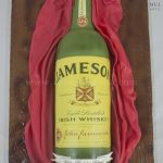3D Whisky Bottle Cake