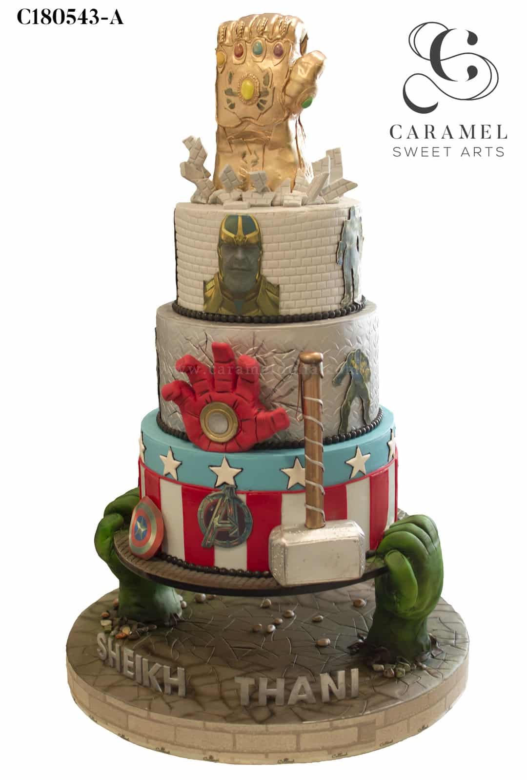c180543-a.jpg Avengers Themed Cake - Image 1
